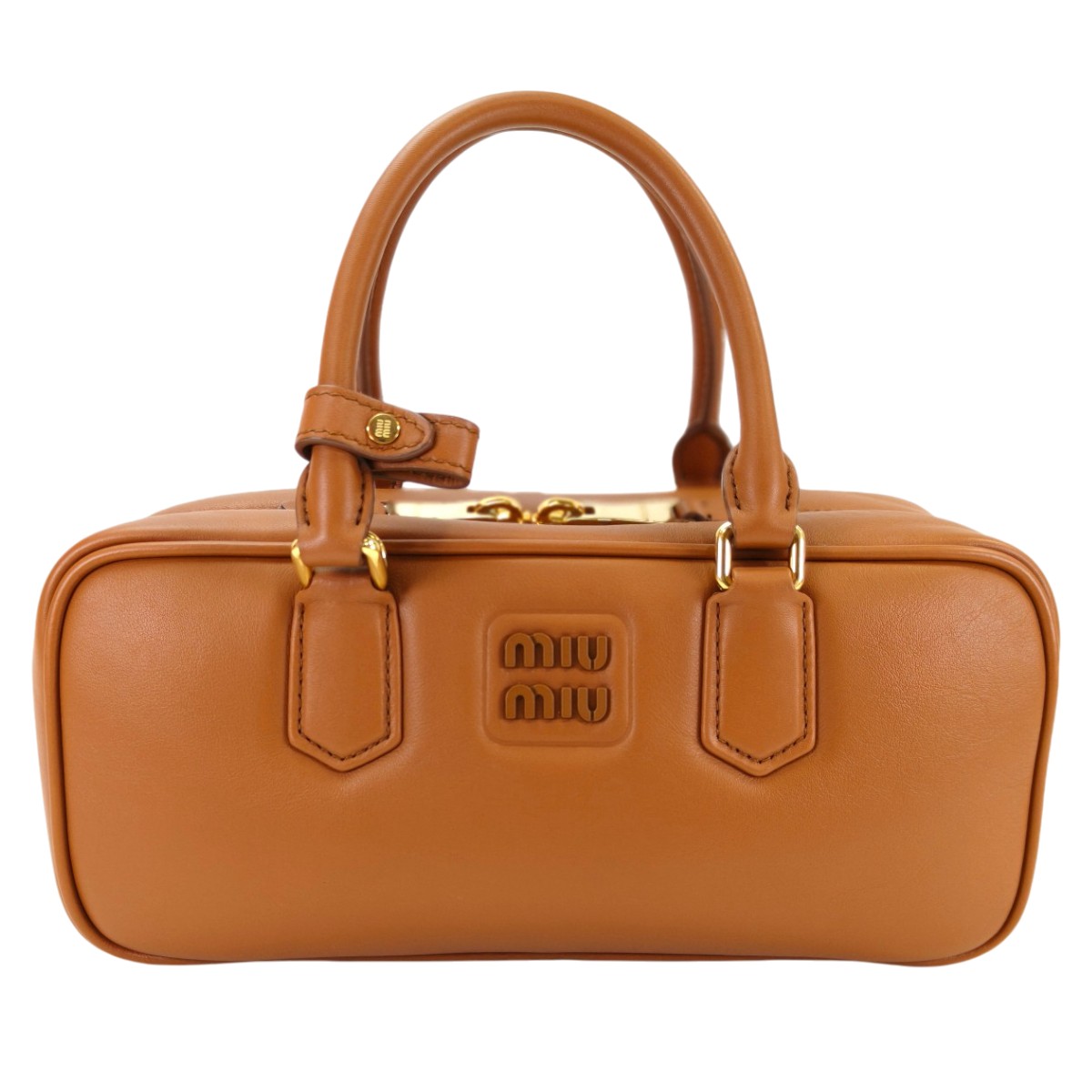 MIU MIU ミュウミュウ アルカディ レザー ハンドバッグ ラージ